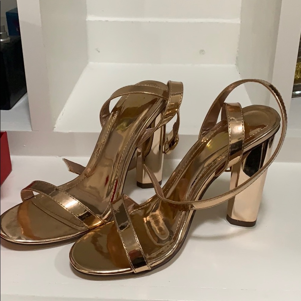 Rose gold heels